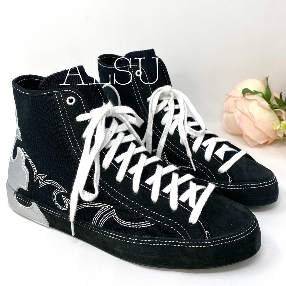 Converse All Star Sasha High Top Black Silver W